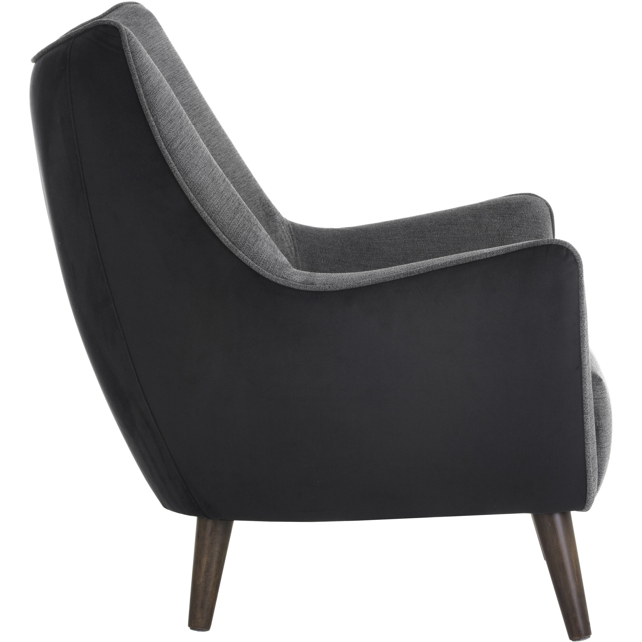 Sorrel Polo Club Kohl Grey / Abbington Black Lounge Chair